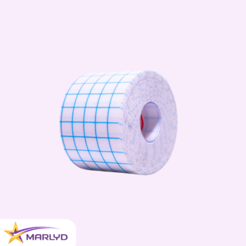 Banda adeziva pe suport netesut (poliester microperforat) 10cmX10m
