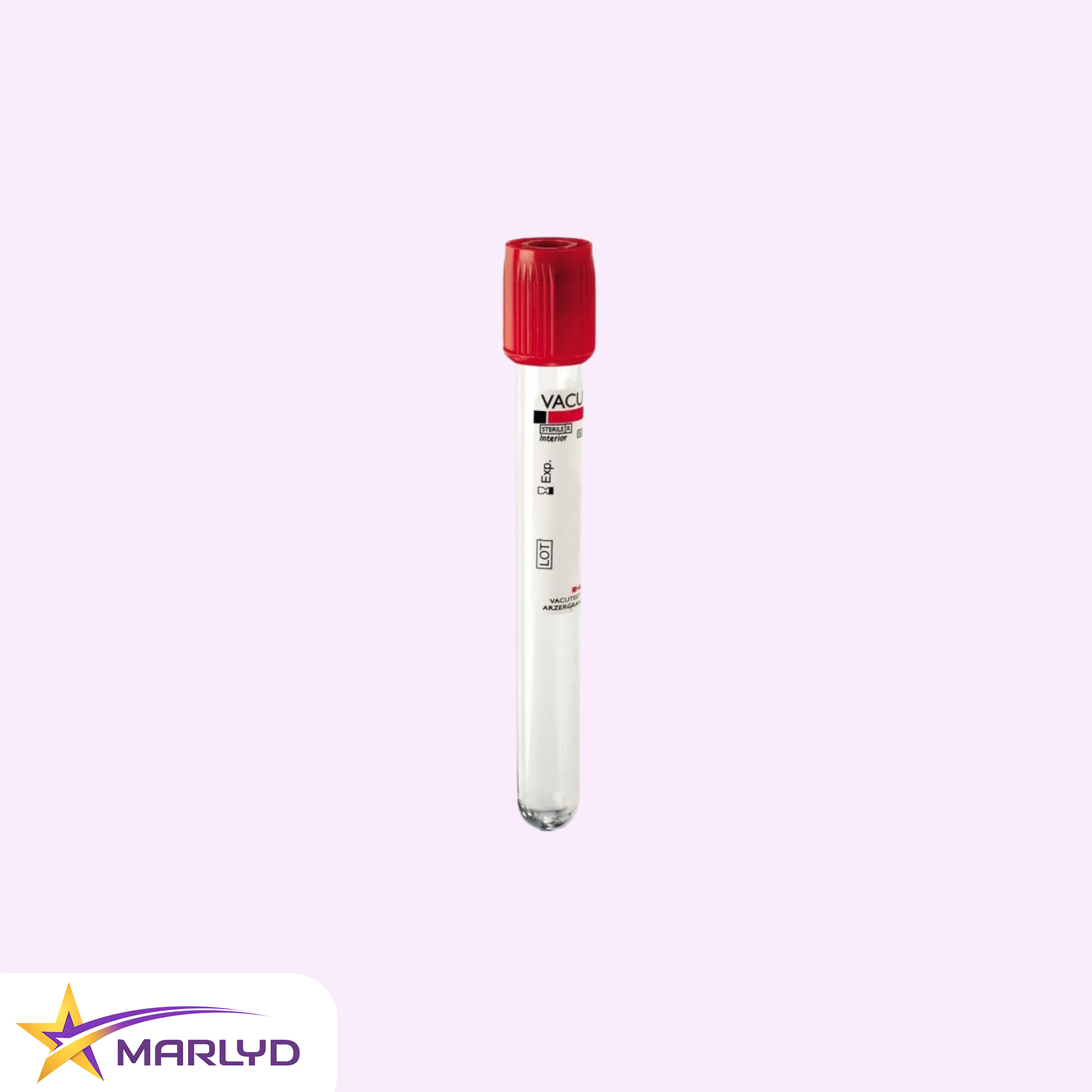 Vacutainer 9 ml katkı maddesi içermeyen - kırmızı